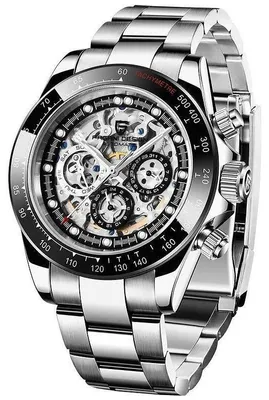 Zdjęcie produktu dla Zegarek męski Pagani Design Sideous, mechaniczny, chronograf, srebrny/czarny
