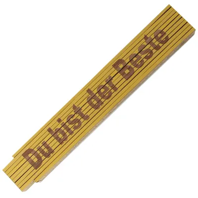Produktbild von Zollstock Meterstab Du bist der Beste,Gold