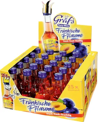 Produktbild von Gräfs Fränkische Pflaume Fruchtsaftlikör | 25 % vol | 25 x 0,02 l