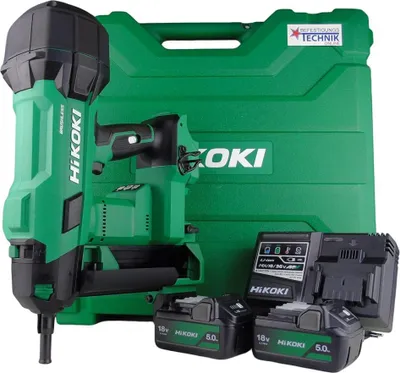 Produktbild von Hikoki Akku Betonnagler NC1840DA WQZ 15-40mm 2x5,0Ah für Betonnägel C3 Spit Pulsa Tjep Würth