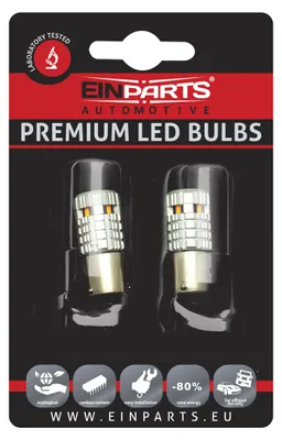 Obrázek produktu pro Einparts Automotive LED žárovky Py21W 1156 pro směrovky, oranžové