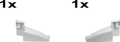 Produktbild von SET Eierfach Seitenteil Halterung rechts 7438554 links 7438552 Original Liebherr Kühlschrank