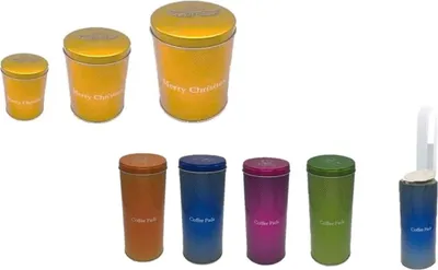 Produktbild von Kaffeepaddose mit Pad-Lifter für 18 Kaffeepads, 15 cm Höhe, 7 cm Durchmesser