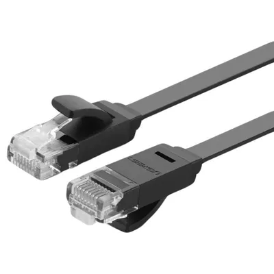 Produktbild von Ugreen Internet Netzwerkkabel Ethernet Patchkabel RJ45 Cat 6 UTP 1000Mbps 1m Schwarz (50173 NW102)