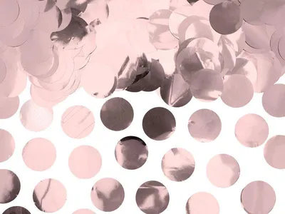 Produktbild von PartyDeco KONS45-019R, Konfettikanone, Roségold, 1 Farben, Kreis, Folie, Mottoparty