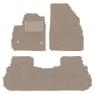 Image de Tapis de sol en moquette pour Cadilac XT5 2015- – jeu 4 pièces, beiges, sur mesure – Wielganizator LUX