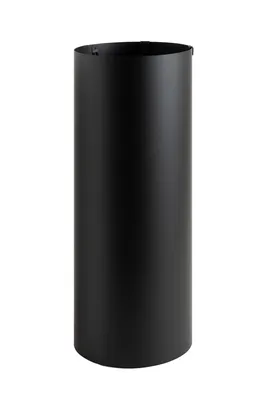 Produktbild von Neustein Schirmständer mit modernem Design aus Metall, Regenschirmständer, rund schwarz, für Heim, Büro, Design-Ständer, 2 Haken, Wasserauffangschale