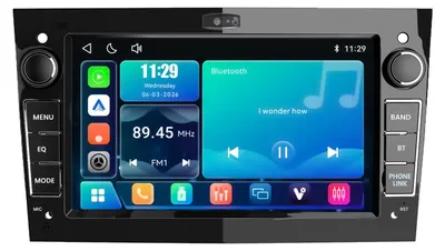 Image de Autoradio Linux de 7 pouces pour Opel Corsa C, D, Combo C, Zafira B, Signum, Vivaro A, Astra H, Vectra C, avec CarPlay et Android, connexion sans fil, USB, Bluetooth 5.1 et RDS