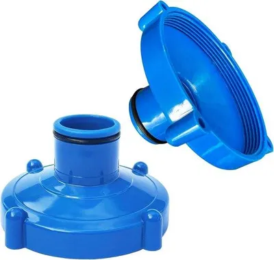 Produktbild von Schwimmbad Anzapfadapter - Set aus 2 - 80mm auf 32mm - Blau