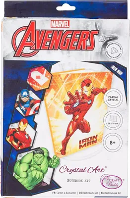 Immagine prodotto di Quaderno Crystal Art Ironman 26x18cm