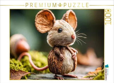Produktbild von CALVENDO Puzzle Haselmaus | 1000 Teile Lege-Größe 64x48cm Foto-Puzzle für glückliche Stunden