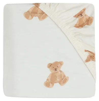 Produktbild von Jollein Teddy Bear Spannbettlaken 60 x 120 cm