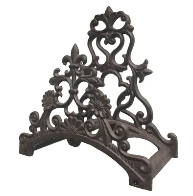 Produktbild von Gartenschlauchhalter Wand-Schlauchhalter Lilie Gusseisen Wandmontage Antik-Stil