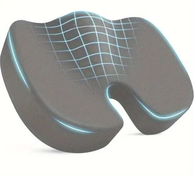 Produktbild von STUNQ® Ergonomisches Sitzkissen für Bürostuhl, Auto- und Flugzeugsitz – Bequeme Unterstützung