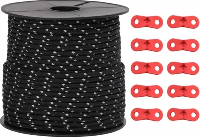 Immagine prodotto di vidaXL Corda per tenda riflettente con tendicorda 50 m 4 mm