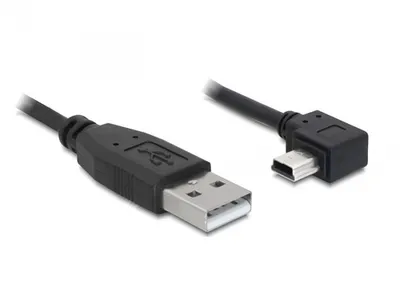 Produktbild von Delock - USB-Kabel - USB (M) zu Mini-USB, Typ B (M) - 50 cm - rechts-gewinkelter Stecker