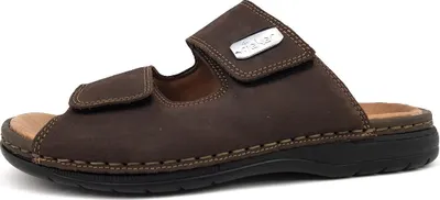 Image de Chaussures de ville Rieker, pantoufles, sandales, couleur marron, style décontracté