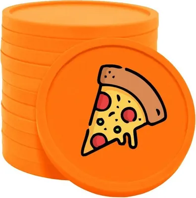 Obrázek produktu pro CombiCraft žetony na pizzu oranžové - Ø29mm - 100 kusů