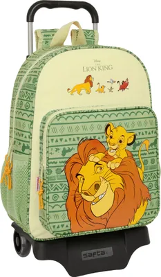 Obrázok produktu pre Školský batoh na kolieskach Mufasa zelený Béžový 33 x 42 x 14 cm