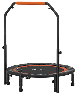 Produktbild von SPORTNOW 102cm Faltbares Fitness-Rebounder Fitness-Trampolin mit Haltegriff