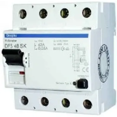 Produktbild von DOEPKE DOEP Fi-Schutzschalter DFS4-063-4/0,30-B Allstromsensitiv 4-polig 4TE