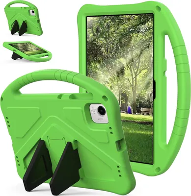 Image de Etui pour enfants pour Honor Pad X9a 2025 11.5", étui antichoc léger en EVA avec support pliable et poignée verte