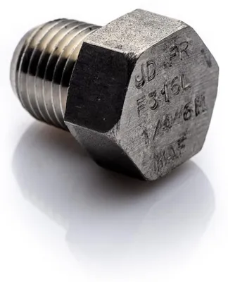 POLBERIS Stopfen 1/4'' NPT stal aus Edelstahl 316L