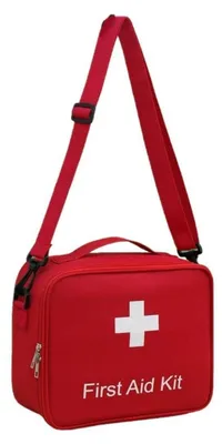 Produktbild von Medikamententasche Reiseapotheke groß wasserdicht Notfalltasche leer rot