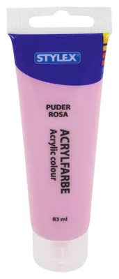 Produktbild von STYLEX Acrylfarbe - 83 ml - puderrosa