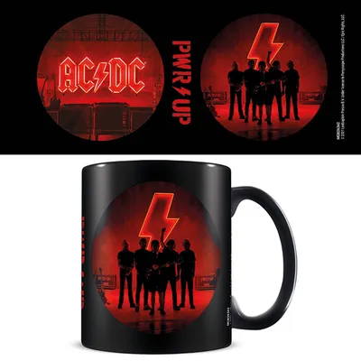 Productafbeelding van AC/DC - PWR/UP, zwarte keramische mok - afmetingen: Ø8,5 cm, hoogte 9,5 cm