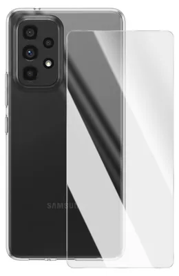 Produktbild von Mayaxess, Schutz-Set für Galaxy A53 5G mit Hülle und 9H Panzerglas, Transparent