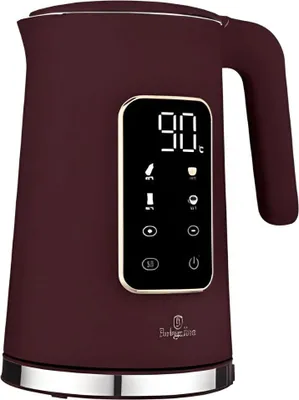 A digital kettle with a temperature display and control panel.
