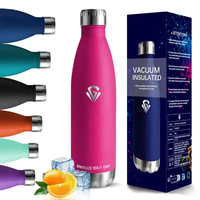 Image de Elzusha - Bouteille d'eau, 750 ml - Thermos, sans BPA et étanche, idéale pour le sport et les activités