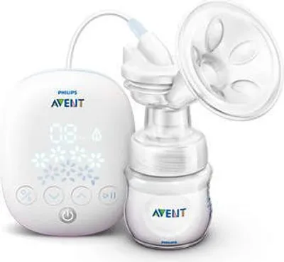 Produktbild von Philips AVENT Kompakte elektrische Einzelmilchpumpe, 120 ml, Elektronisch, Transparent, Weiß