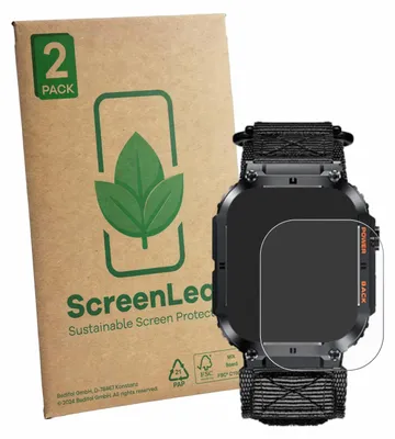 Produktbild von 2x ScreenLeaf Schutzfolie für Megalith K57PRO nachhaltiger Displayschutz Display Schutz Folie Klar Transparent