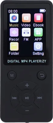 Zdjęcie produktu dla Odtwarzacz muzyczny Bezprzewodowy Bluetooth Ekran 1,8 cala 5 godzin odtwarzania Dźwięk Hi Fi Przenośny odtwarzacz muzyczny MP3 do biegania Jogging Jazda na rowerze Czarny