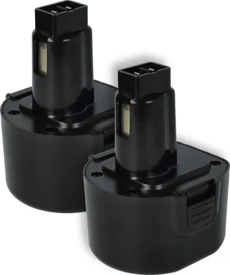 Produktbild von vhbw 2x Akku Ersatz für Dewalt DE9074, DC9062, DE9036, DE9061, DE9062, DW9061, DW9062 für Werkzeug (1500 mAh, NiMH, 9,6 V)