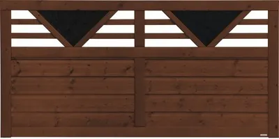 Produktbild von Vorgartenzaun Konsta Andria 180 x 90 cm braun