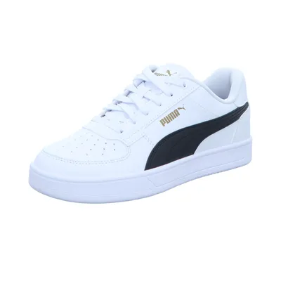 Produktbild von Puma Damen-Sneaker Caven 2.0 Weiß-Schwarz-Gold, Farbe:weiß, UK Größe:51/2