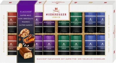 Produktbild von Niederegger Klassiker Variationen Dark Edition Variationen 200g