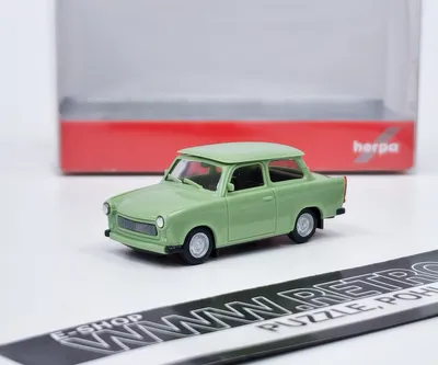 Produktbild von Herpa Modellauto Trabant 601 Limousine, Miniatur Auto im Maßstab 1:87, Sammlerstück,  Germany, Modell aus Kunststoff