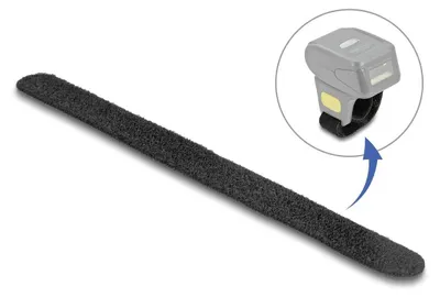 Productafbeelding van DELOCK klittenband voor ringscanners, nylon, zwart, 9 mm, 160 mm, 1 mm, 1 stuk