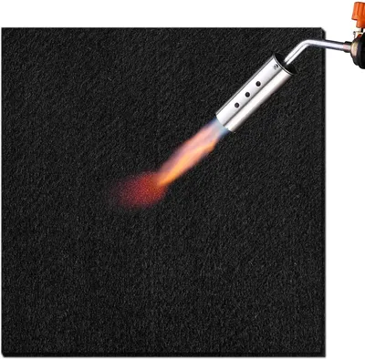 Produktbild von Hitzeschutzmatte 50 x 50 cm, Karbonfilz, 922 °C, für Grill
