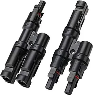 Produktbild von Y Stecker Männlich/Weiblich Solar Photovoltaik Steckverbinder T-Typ Solarstecker 1Y2, für Solarpanel Kabelstecker Photovoltaik Anlage