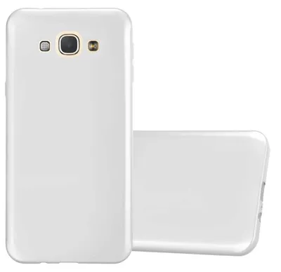 Image de Cadorabo Housse pour Samsung Galaxy A8 2015 Housse en argent Housse pour portable TPU Silicone Etui Cover Case