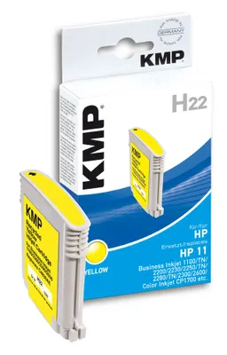 Produktbild von KMP H22 (1100/2200) Tinte gelb