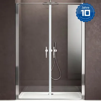 Produktbild von doporro Nischentür Nischendrehtür Duschabtrennung 100x195cm Großer Eintieg ESG-Sicherheitsglas Duschtür aus Klarglas Teramo66K