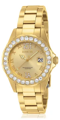 Obrázok produktu pre Invicta Pro Diver, dámske hodinky s puzdrom z nehrdzavejúcej oceli a quartzovým strojčekom, priemer puzdra 38 mm