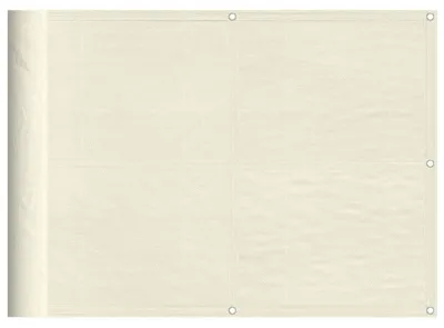 Zdjęcie produktu dla vidaXL Parawan balkonowy kremowy 75x800 cm 100% poliester oxford