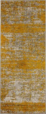 Produktbild von Mazovia Teppich Orange Abstrakt Vintage - Teppich für Wohnzimmer, Schlafzimmer gut für Fußbodenheizung - 70x200 cm